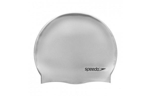 Шапочка для плавания Speedo Plain Flat Silicone Cap 8-709911181 серебристый 600_380