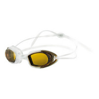 Очки для плавания Atemi силикон (бел/оранж) N9101M