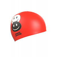 Юниорская силиконовая шапочка Mad Wave Emoji M0573 08 0 05W красный