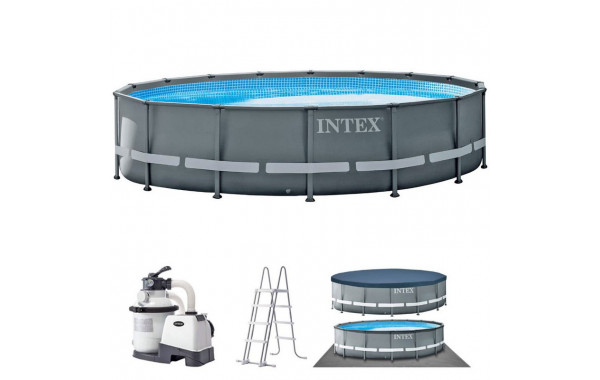 Каркасный бассейн круглый 488х122cм Intex Ultra XTR Frame 26326 600_380