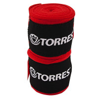 Бинт боксерский эластичный Torres PRL62018R, длина 2,5 м, ширина 5 см, 1 пара, красный