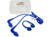 Комплект для плавания беруши и зажим для носа Sportex C33555-1 синие