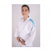 Кимоно для дзюдо с поясом Adidas Club белое с голубыми полосками J350-BELT 75_75