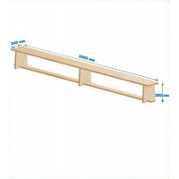 Скамейка гимнастическая 3000мм (фанерная) ножки фанера Dinamika