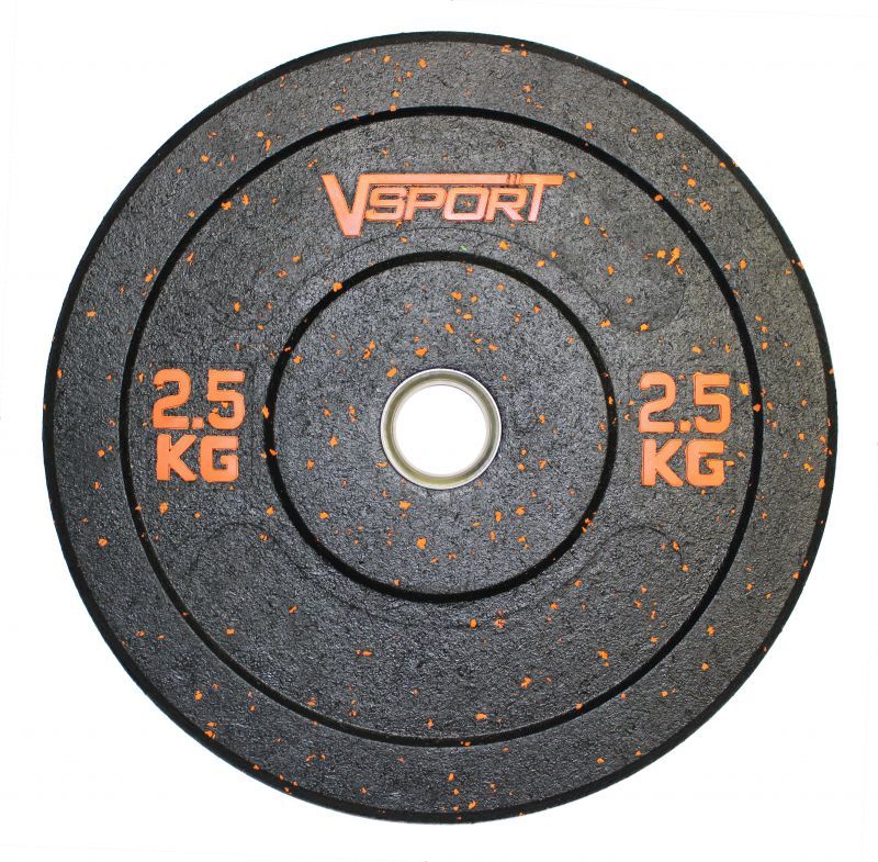 Диск бамперный V-Sport черный 2,5 кг FTX-1037-2.5 800_785