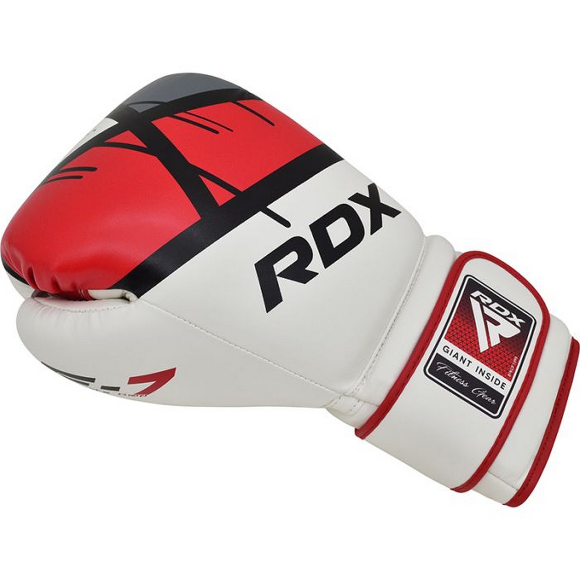 Перчатки тренировочные RDX BGR-F7R-10oz белый\красный 2000_2000