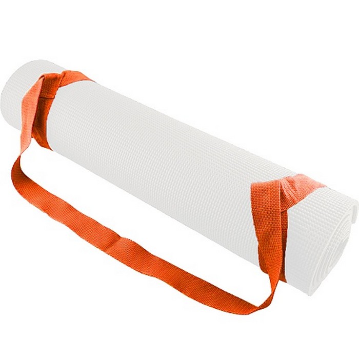 Ремешок для переноски ковриков и валиков Larsen СS 160 x 3,8 см оранжевый (хлопок) 700_700