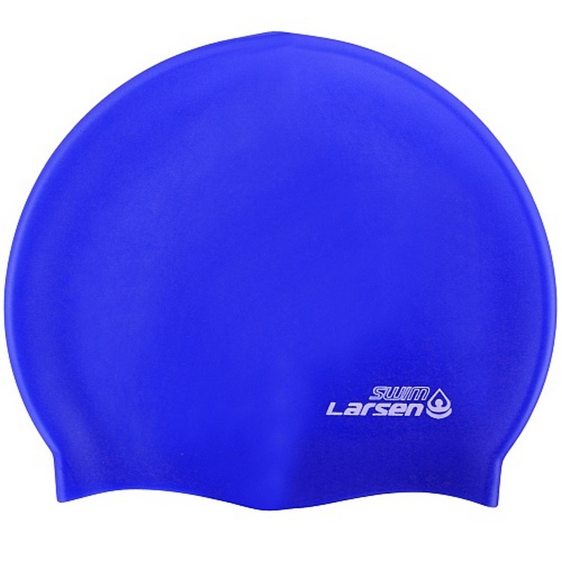 Шапочки для плавания Larsen SC синий 800_800