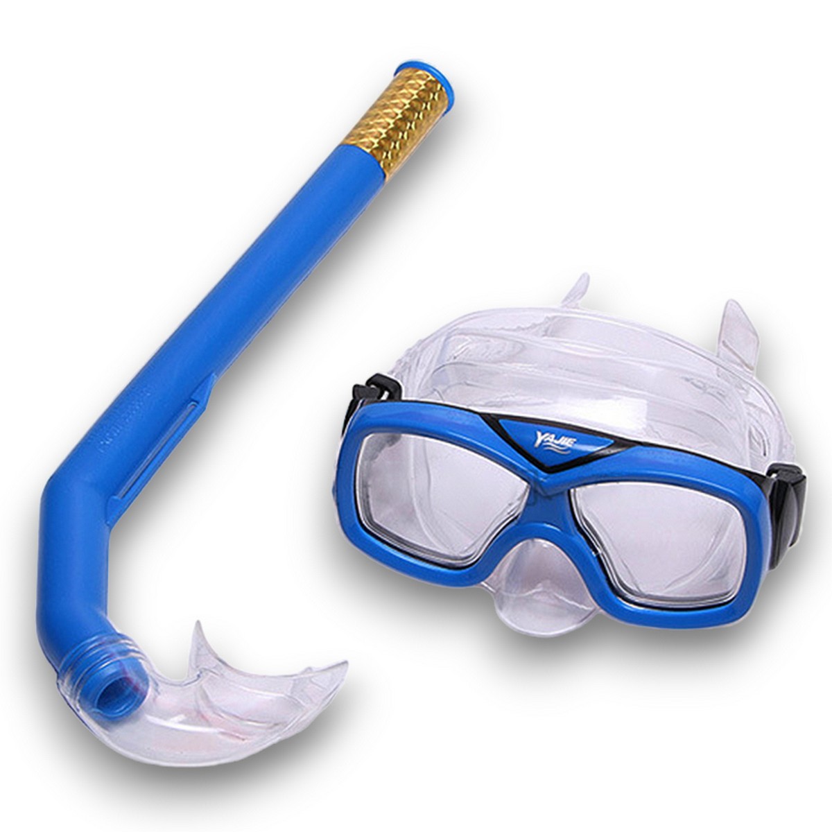 Набор для плавания детский Sportex маска+трубка (ПВХ) E41234 синий 1200_1200