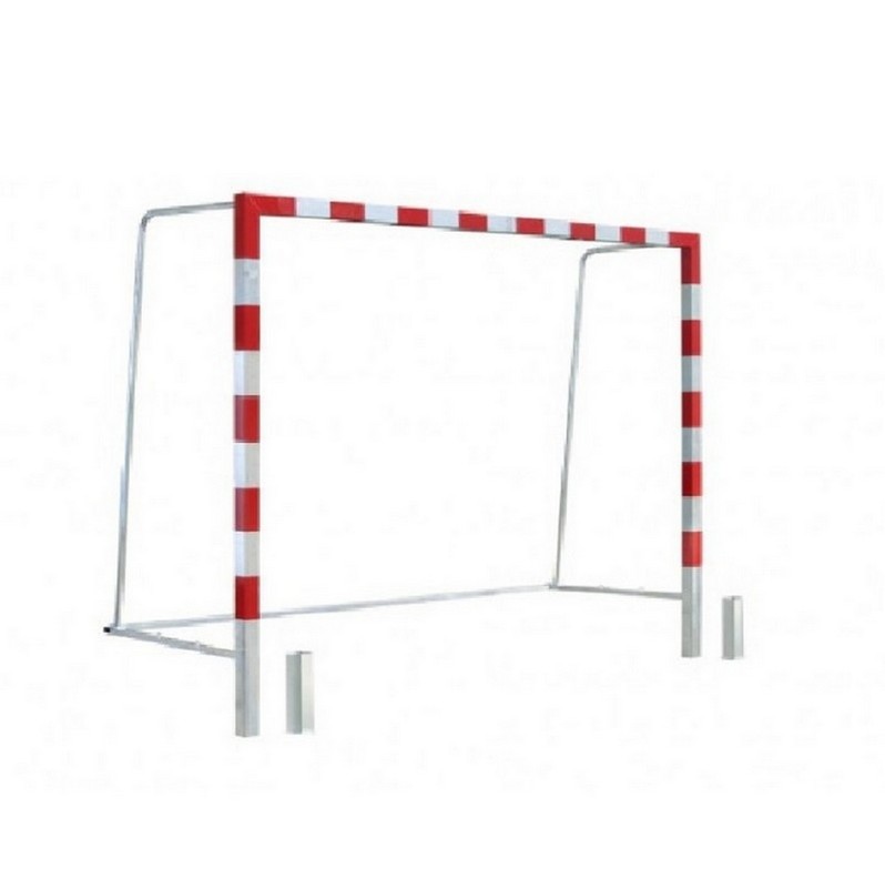 Ворота для гандбола\мини-футбола Dinamika 300х200х130 см, сталь, под бетонирование, со стаканами (пара) 798_800