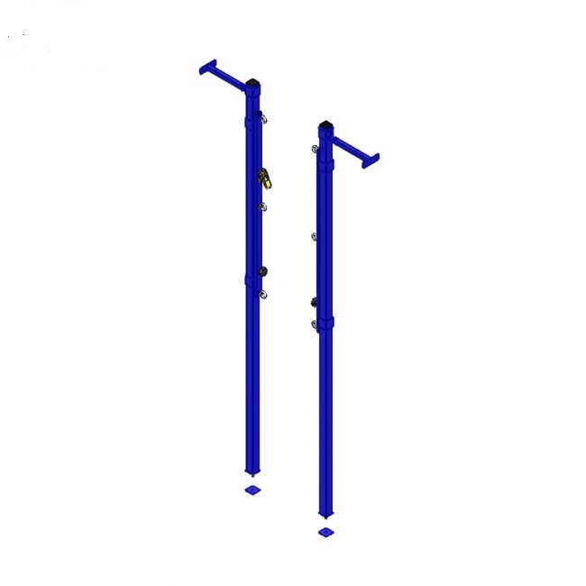 Стойки волейбольные универсальные пристенные с системой натяжения (цвет синий) Dinamika ZSO-004270 650_650