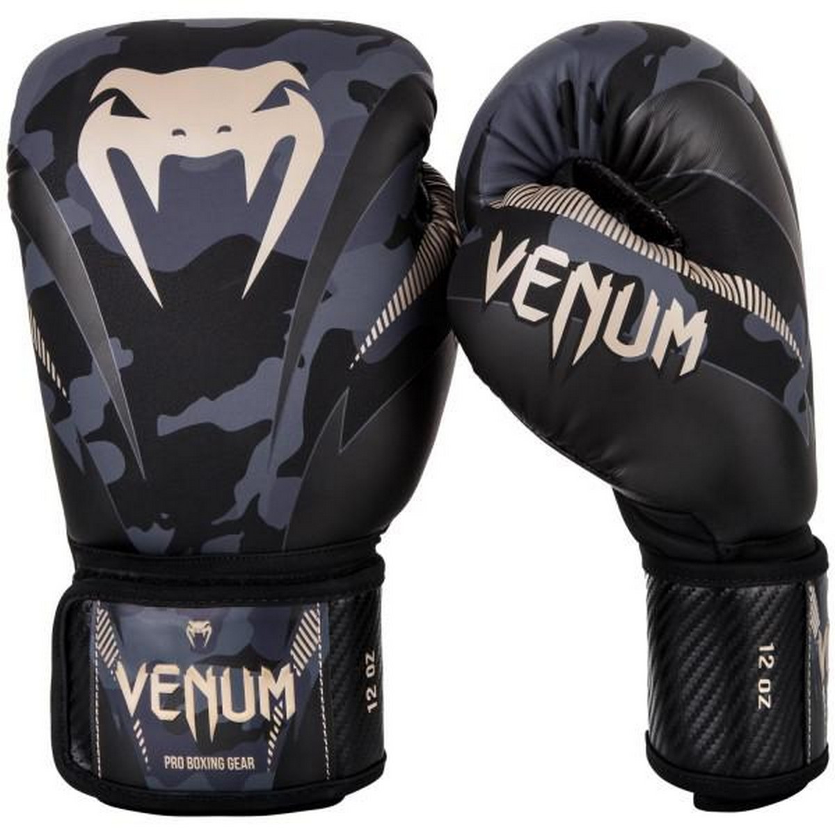 Перчатки Venum Impact 03284-497-12oz камуфляж\бежевый 1200_1200