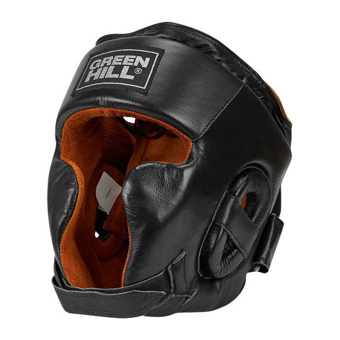 Боксерский шлем Green Hill Spartan HGS-9029, черный 700_700