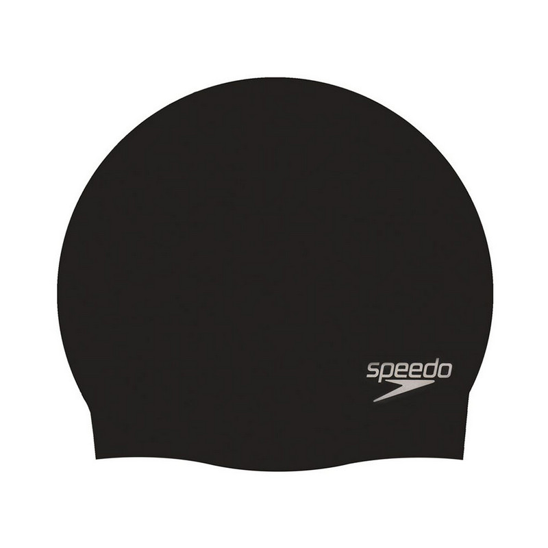 Шапочка для плавания Speedo Plain Molded Silicone Cap 8-709849097, черный 800_800