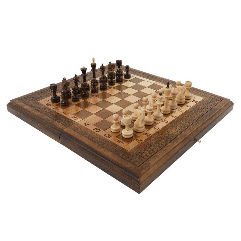 Шахматы + Нарды резные Haleyan 30 800_800