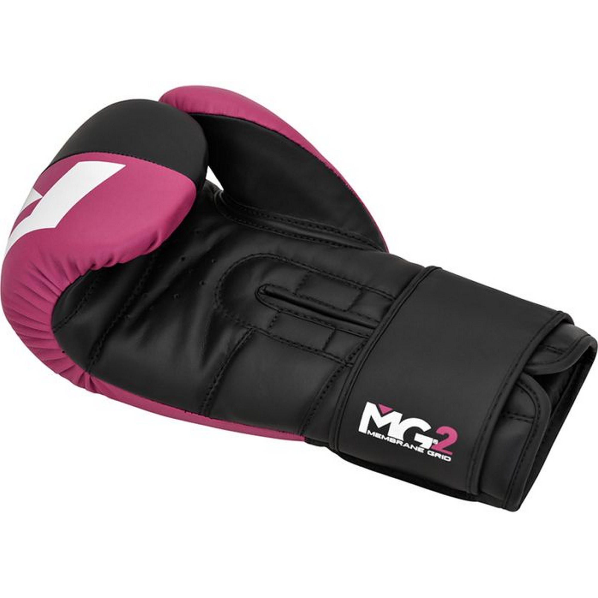Перчатки тренировочные RDX BGR-F4P-10oz розовый\черный 2000_2000