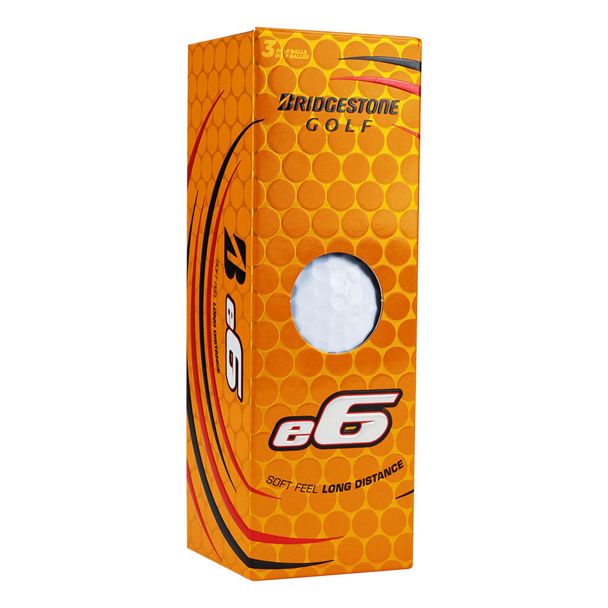 Мяч для гольфа Bridgestone e6 White BGB3EWX белый (3шт) 2000_2000