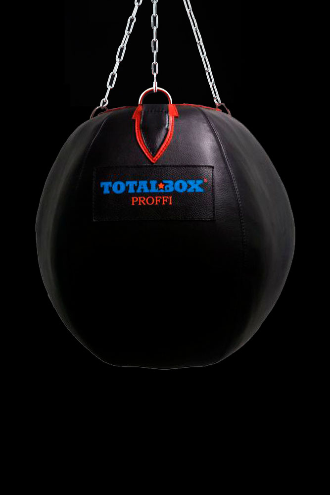 Груша кожаная боксерская Шар 45 кг Totalbox ГБК 62х62-45 667_1000