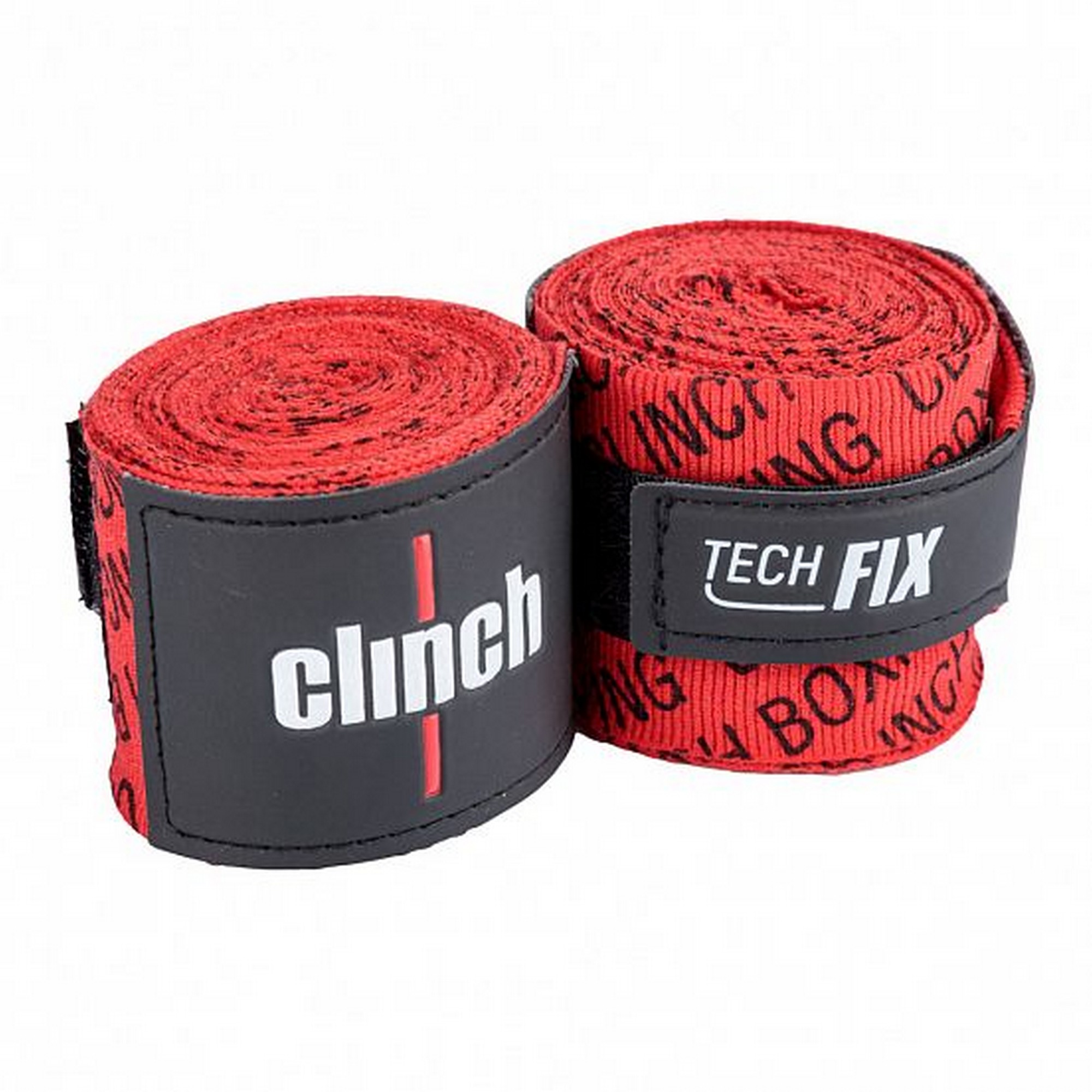 Бинты эластичные Clinch Boxing Crepe Bandage Tech Fix C140 красный 2000_2000