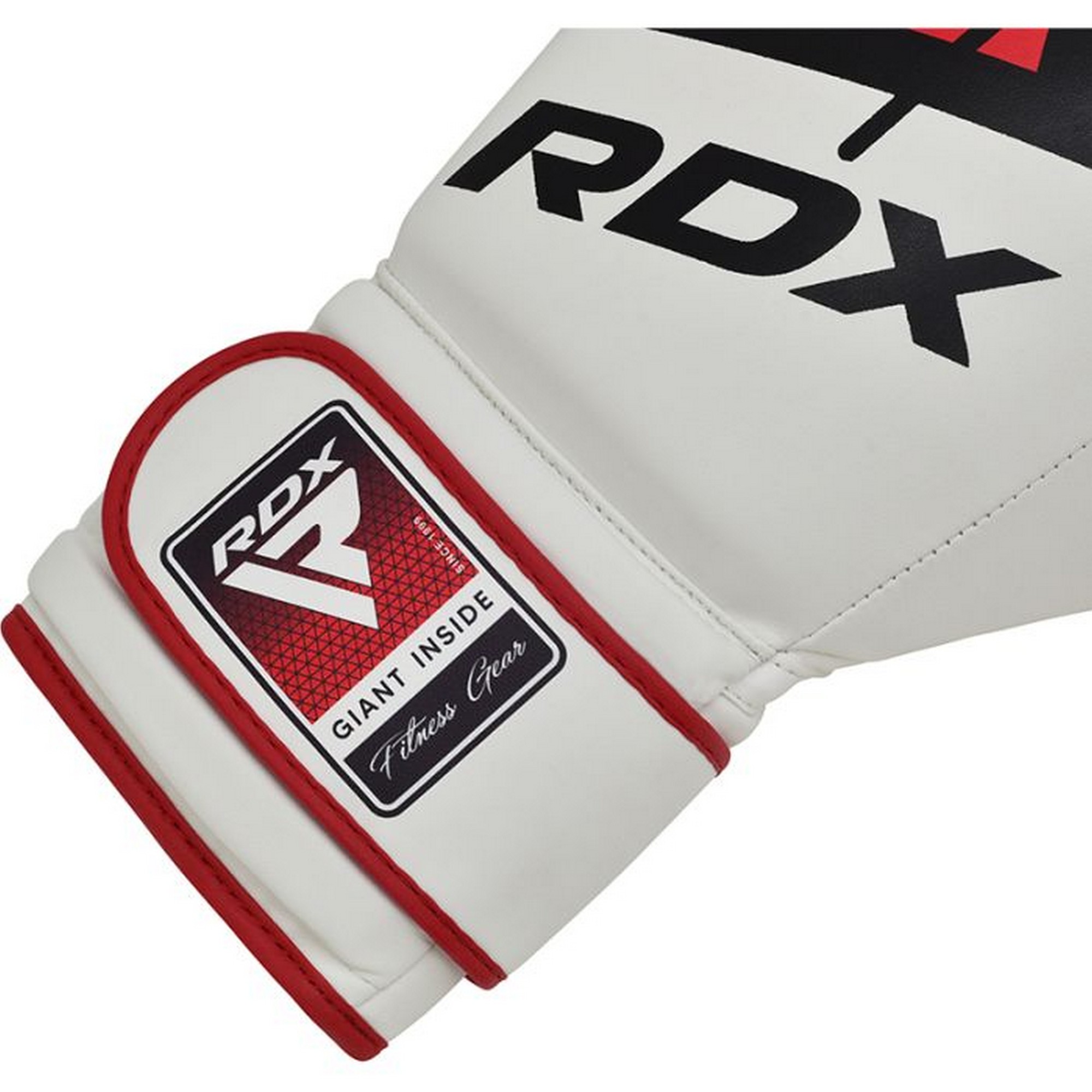 Перчатки тренировочные RDX BGR-F7R-10oz белый\красный 2000_2000