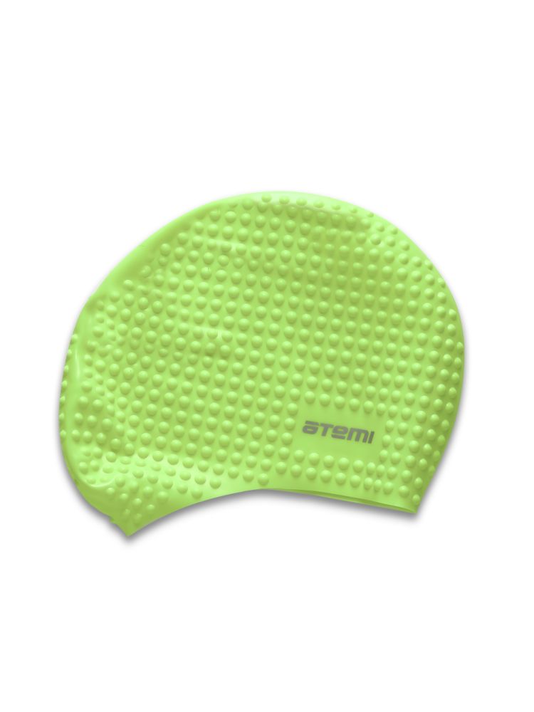 Шапочка для плавания Atemi (бабл) BS80 зеленый 750_1000