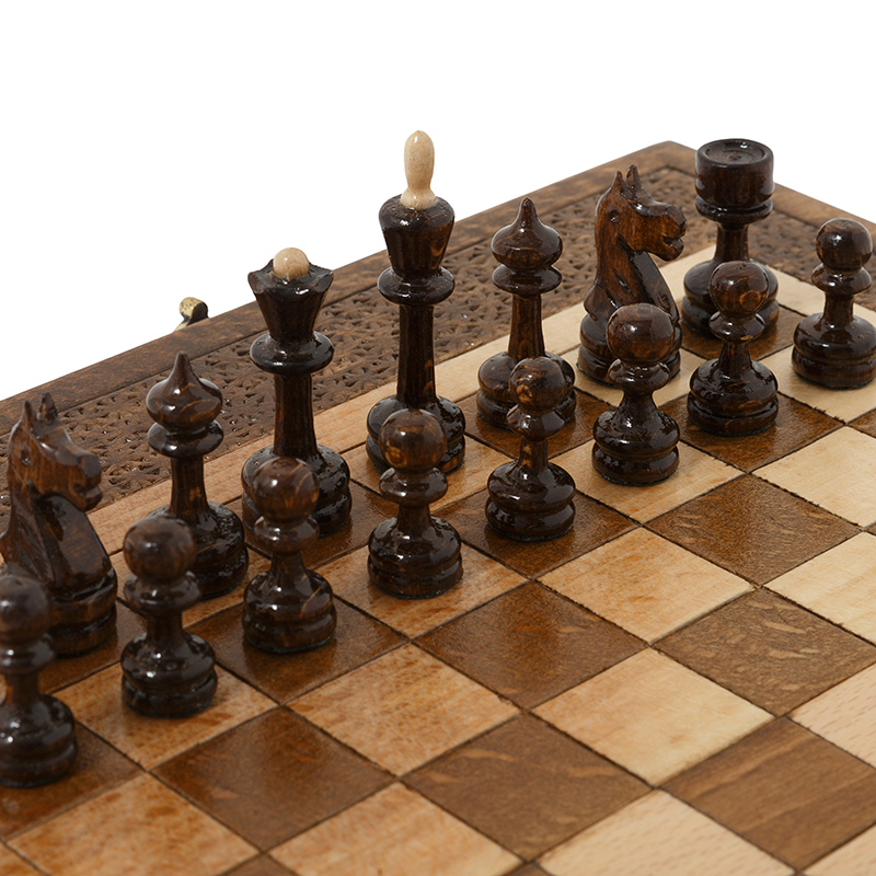 Шахматы + Нарды резные Haleyan 30 800_800