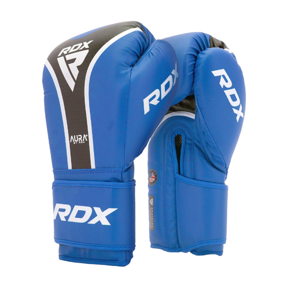 Перчатки RDX Aura Plus T-17 BGR-T17UB-10OZ+ синий\черный 1200_1200