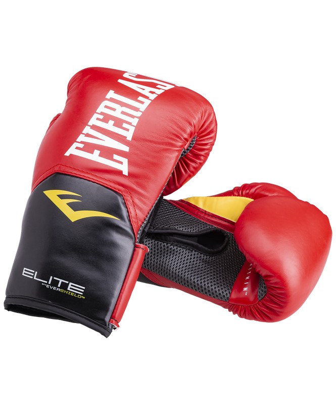 Перчатки боксерские Everlast Elite ProStyle P00001243-8, 8oz, к/з, красный 665_800