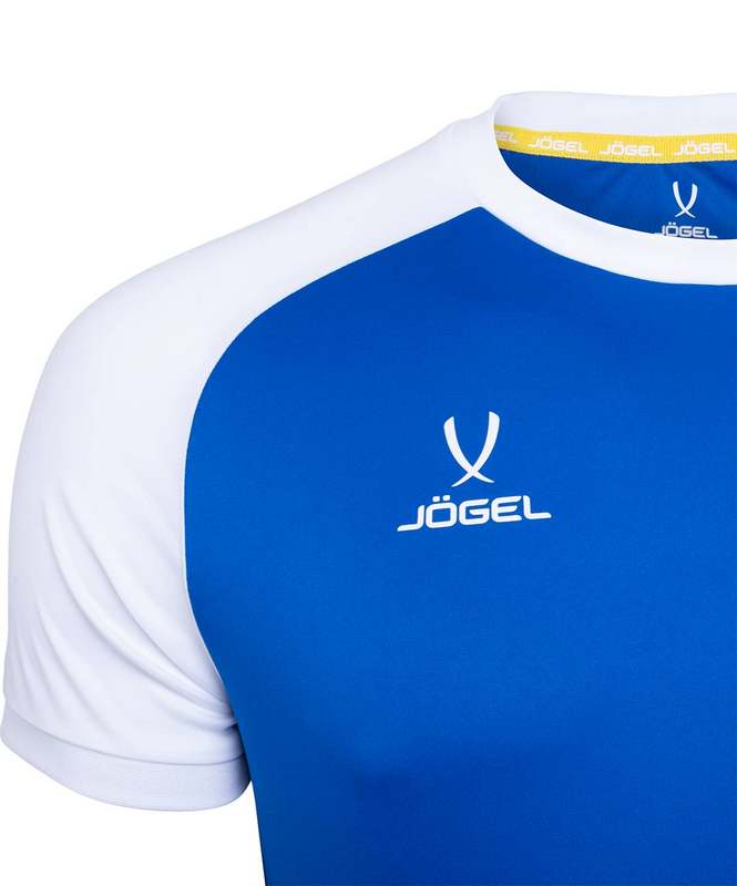 Футболка футбольная Jogel JFT-1021-071-K, синий/белый, детская 665_800
