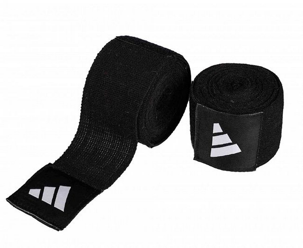 Бинты боксерские Boxing IBA Pro Hand Wrap adiBP031S черный 977_800