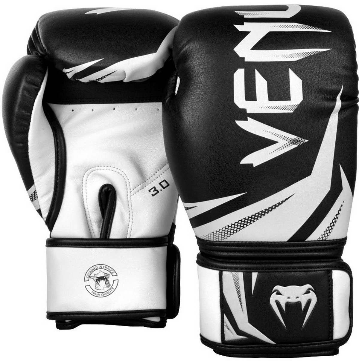 Перчатки Venum Challenger 3.0 03525-108-10oz черный\белый 1200_1209