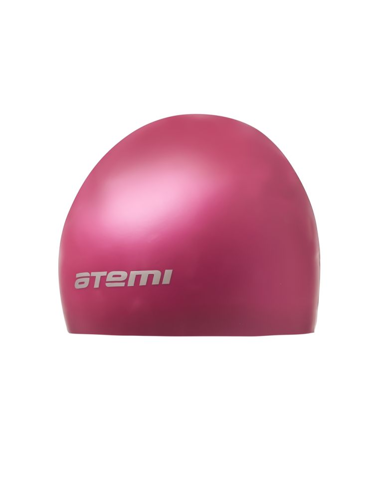 Шапочка для плавания Atemi SC104, силикон, вишневая 750_1000