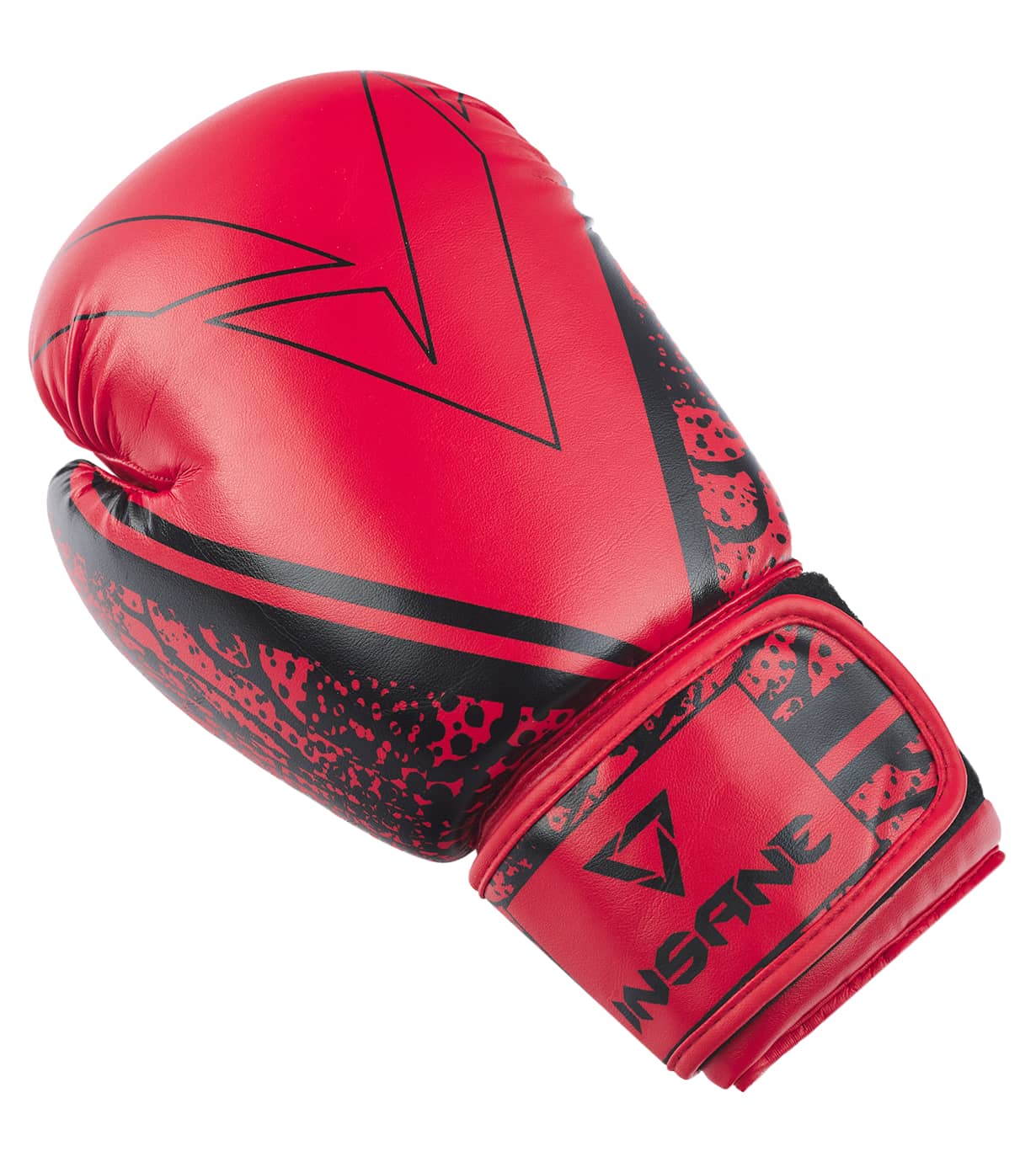 Перчатки боксерские Insane ODIN, ПУ, красный, 14 oz 1230_1374