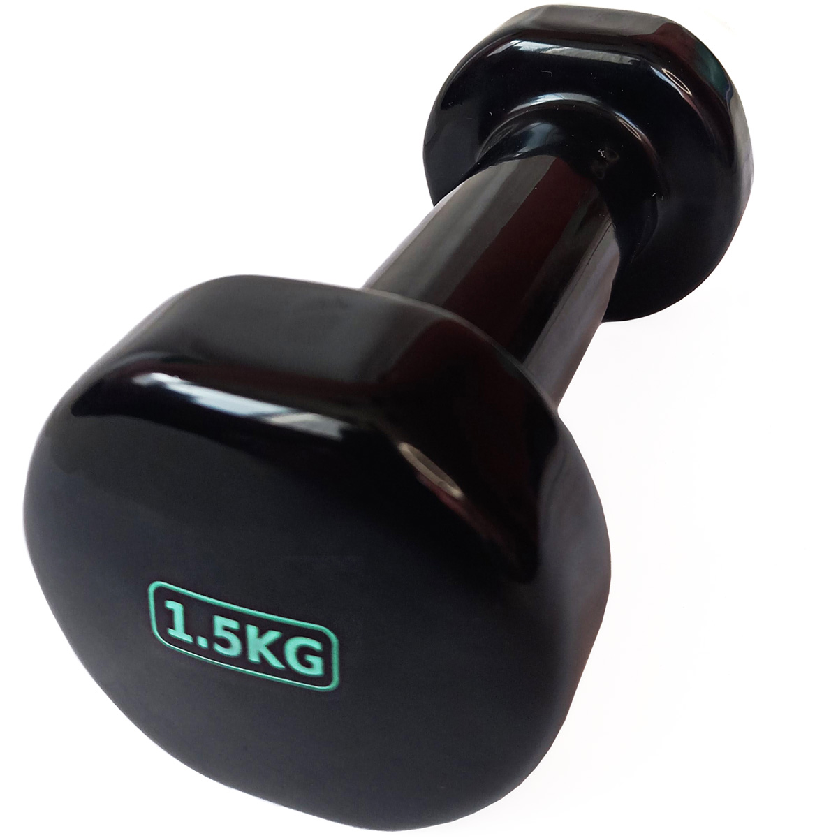 Гантель виниловая 1,5 кг (черная) Sportex HKDB115-1.5 1200_1200