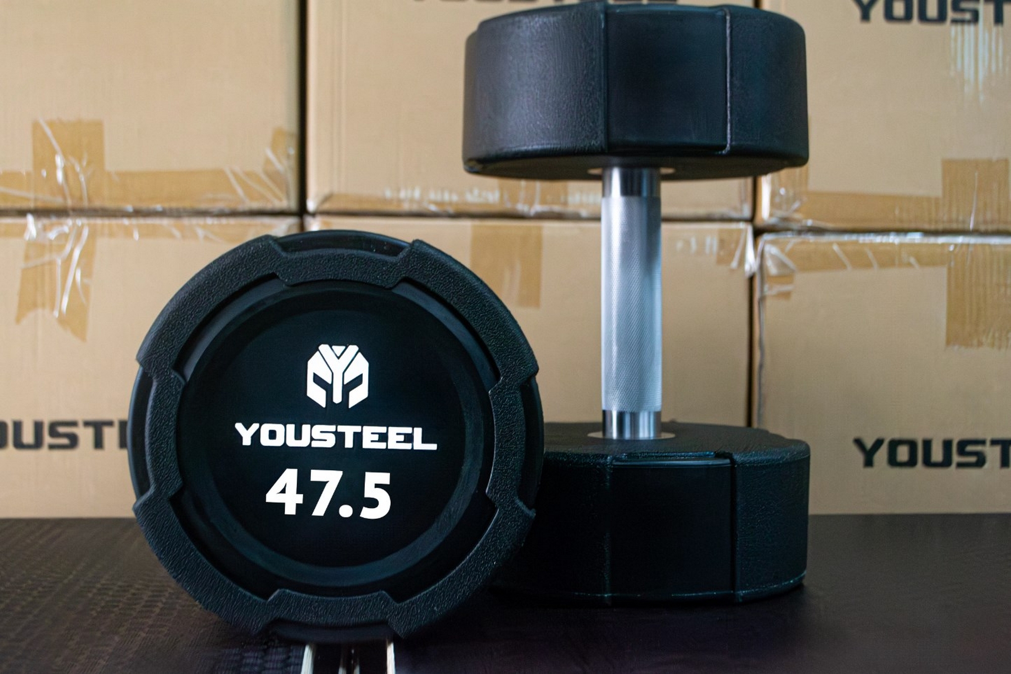 Гантель EVO 47,5кг полиуретановая YouSteel 2000_1334