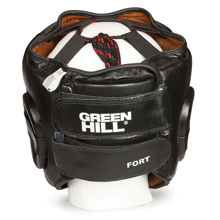 Боксерский шлем Green Hill Fort HGF-9410, черный 700_700