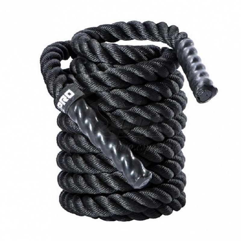 Тренировочный канат Live Pro Battle Rope LP8170-M2 5 см x 12 м, черный 800_800