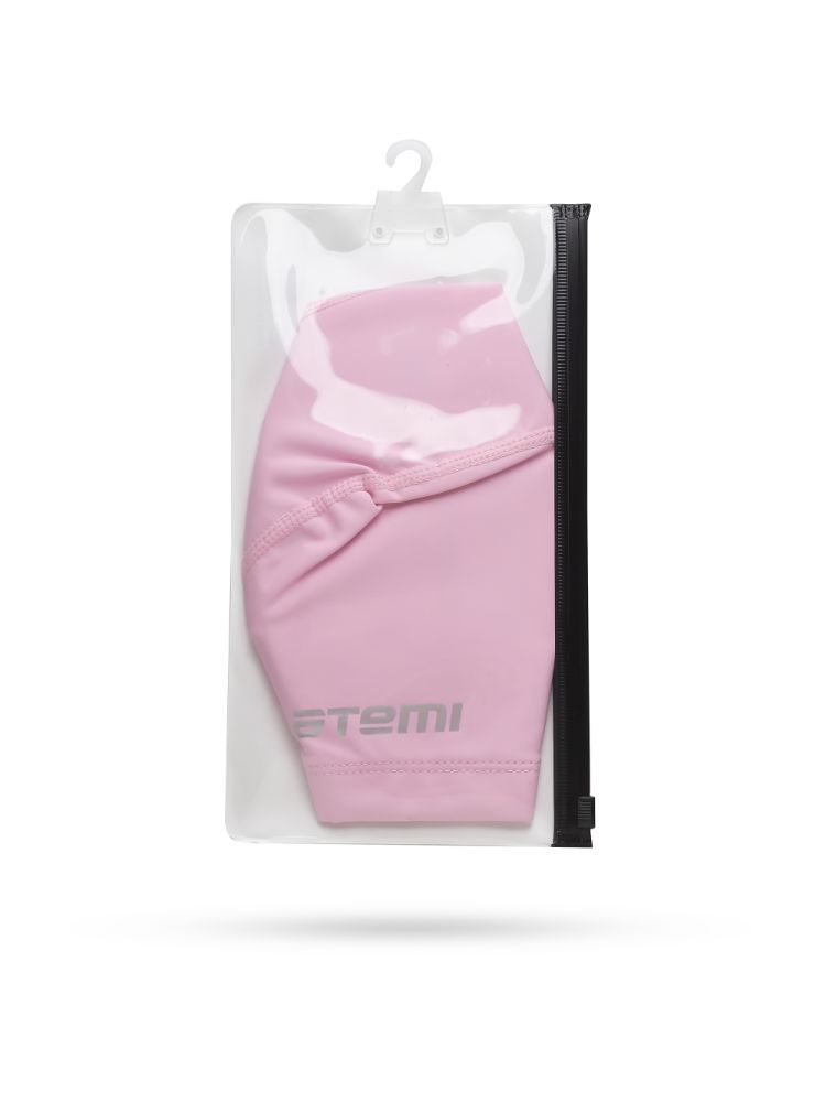 Шапочка для плавания Atemi тканевая с ПУ покрытием PU 13 розовый 750_1000