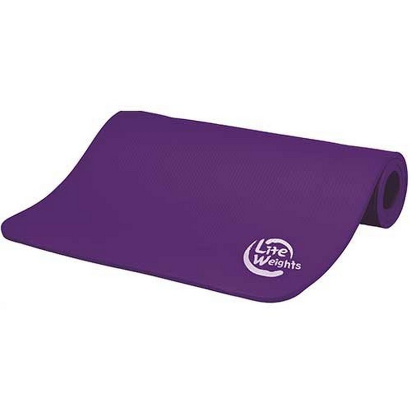 Коврик для йоги и фитнеса Lite Weights 180x61x1см 5420LW фиолетовый 800_800
