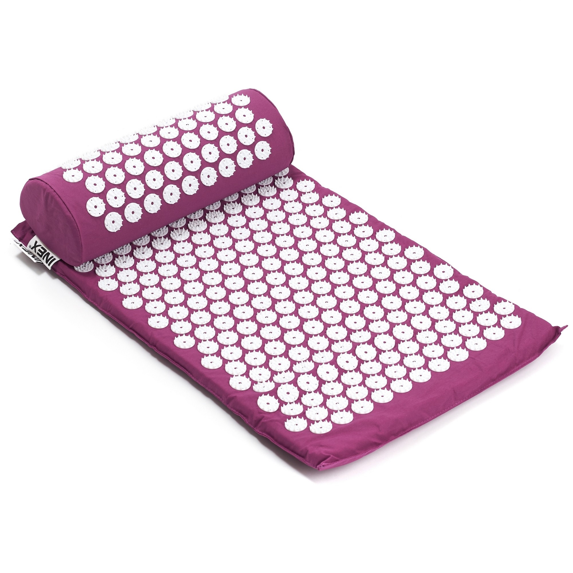 Набор с акупунктурным массажным ковриком Inex Acupressure Mat ACUMAT фиолетовый 2000_2000