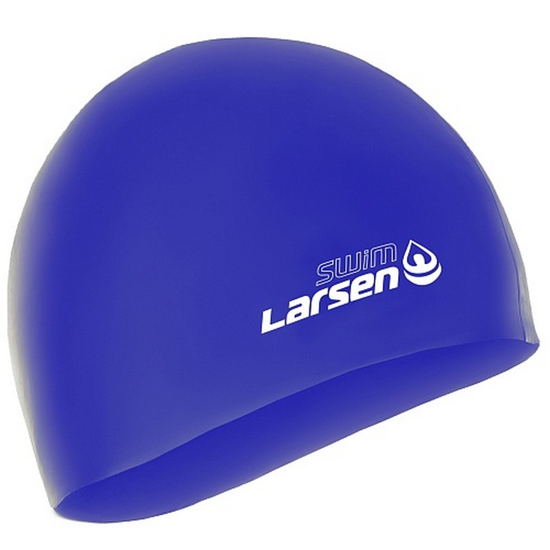 Шапочки для плавания Larsen SC синий 800_800