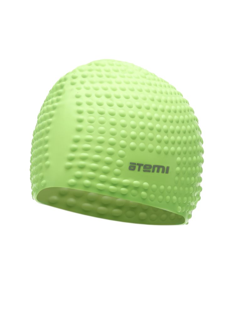 Шапочка для плавания Atemi (бабл) BS80 зеленый 750_1000