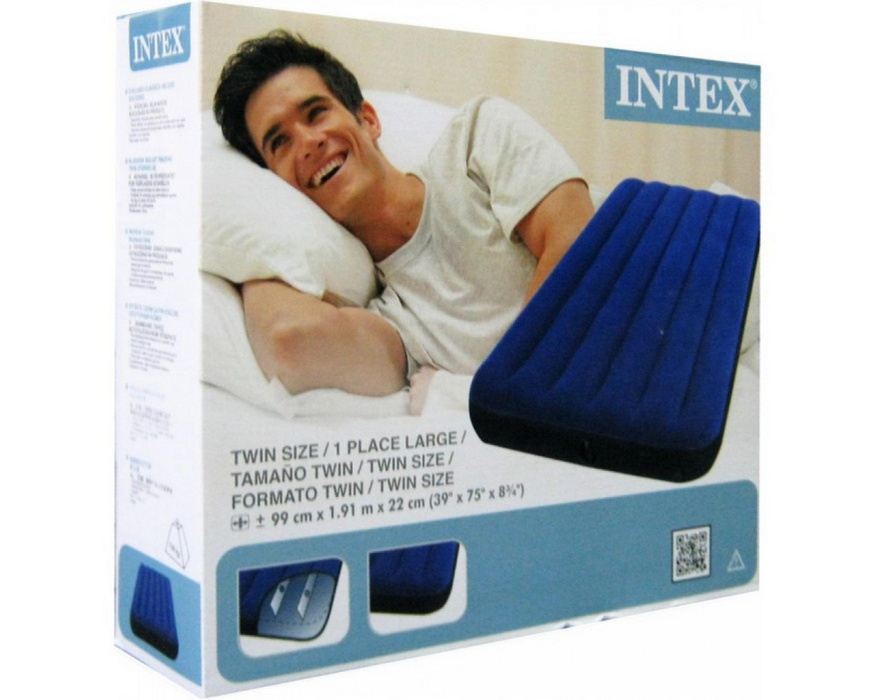 Надувной матрас Intex Classic Downy Bed, 99х191х22см 68757 875_700