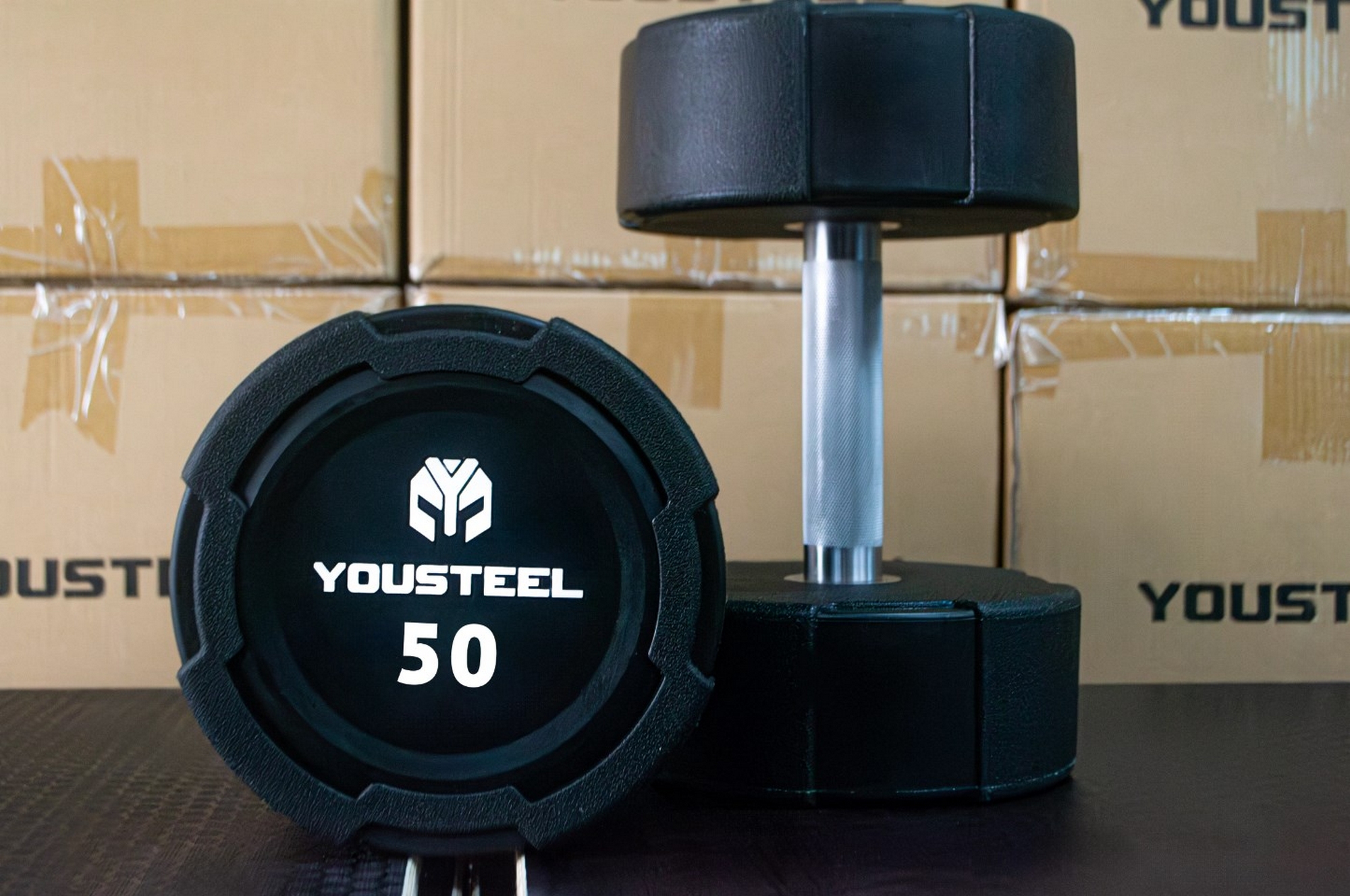 Гантель EVO 50кг полиуретановая YouSteel 2000_1329