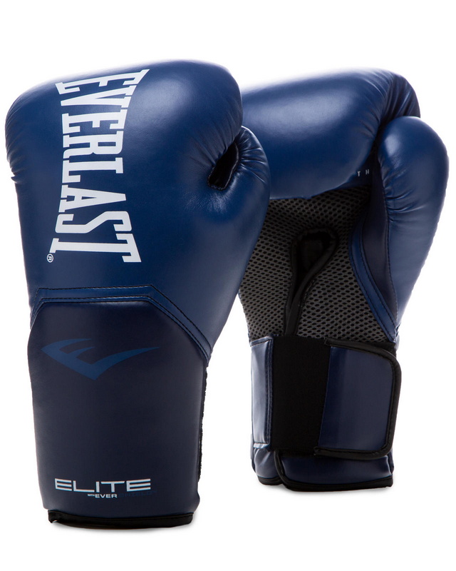 Боксерские перчатки тренировочные Everlast Elite ProStyle 8oz т.син. P00002329 640_800
