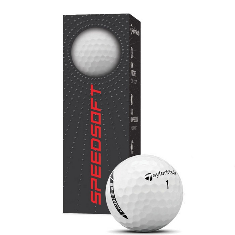 Мяч для гольфа TaylorMade SpeedSoft White N2747001 белый (3шт) 800_800