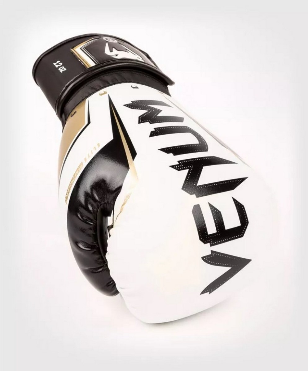 Перчатки Venum Elite Evo 04260-226-12oz белый\золотой 994_1200