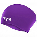 Шапочка для плавания TYR Long Hair Wrinkle-Free Silicone Cap LCSL-510 фиолетовый 120_120