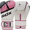 Перчатки тренировочные RDX BGR-F7P-8oz белый\розовый 120_120