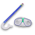 Набор для плавания детский Sportex маска+трубка (ПВХ) E41237-1 синий 120_120